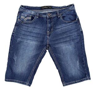 Nick Danger Dark Wash Retro Skater Grunge Jorts Sz 30